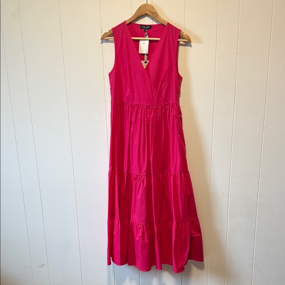 Pink Sleeveless Maxi Dress